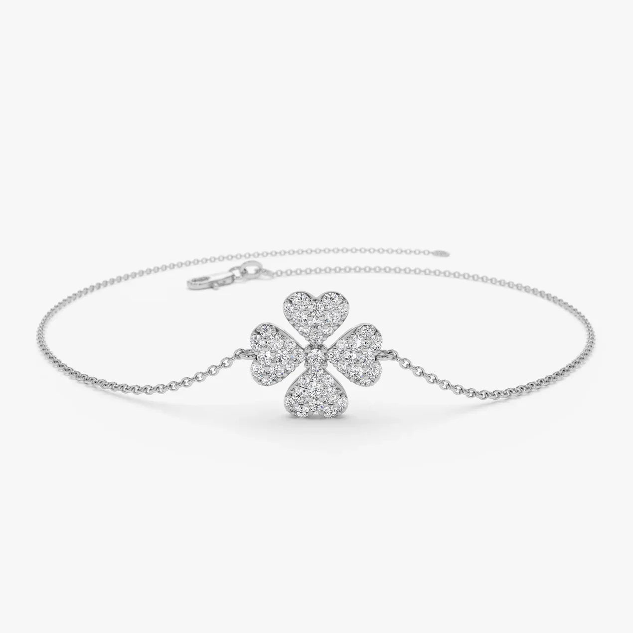 Bracelet Trèfle Zircon – Porte-Bonheur Brillant